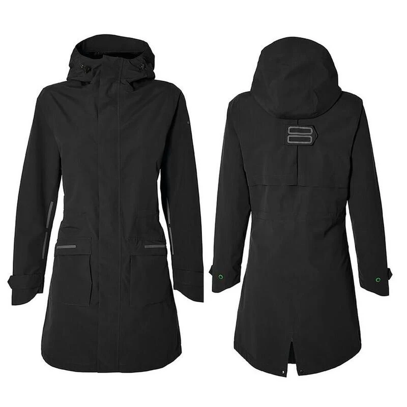 BASIL Parka De Pluie Pour Vélo Mosse Femme Noir 5 BASIL Parka De Pluie Pour Vélo Mosse Femme Noir – Image 3