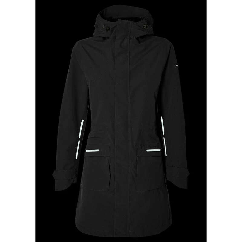 BASIL Parka De Pluie Pour Vélo Mosse Femme Noir 6 BASIL Parka De Pluie Pour Vélo Mosse Femme Noir – Image 4