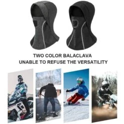 ROCKBROS Cagoule Balaclava Polaire Respirant Coupe-Vent Cache-Cou Moto Vélo Ski Noir -Vélotaf Magasin cagoule balaclava polaire respirant coupe vent cache cou moto velo ski noir 5