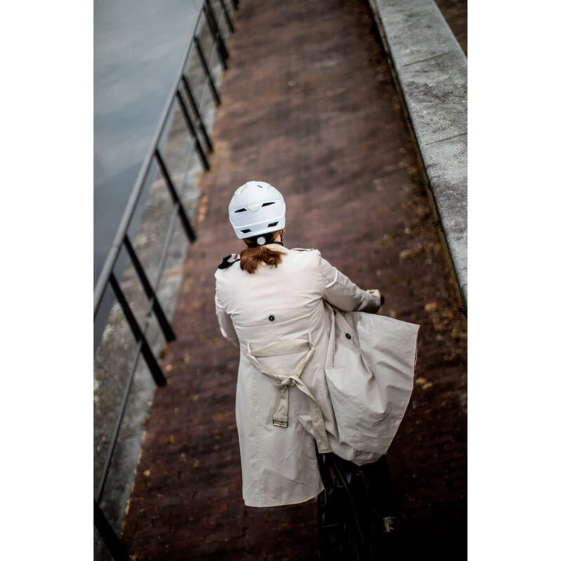 CASQUE DE VILLE POUR VÉLOS ÉLECTRIQUES E-CITY BLANC 6 CASQUE DE VILLE POUR VÉLOS ÉLECTRIQUES E-CITY BLANC – Image 4