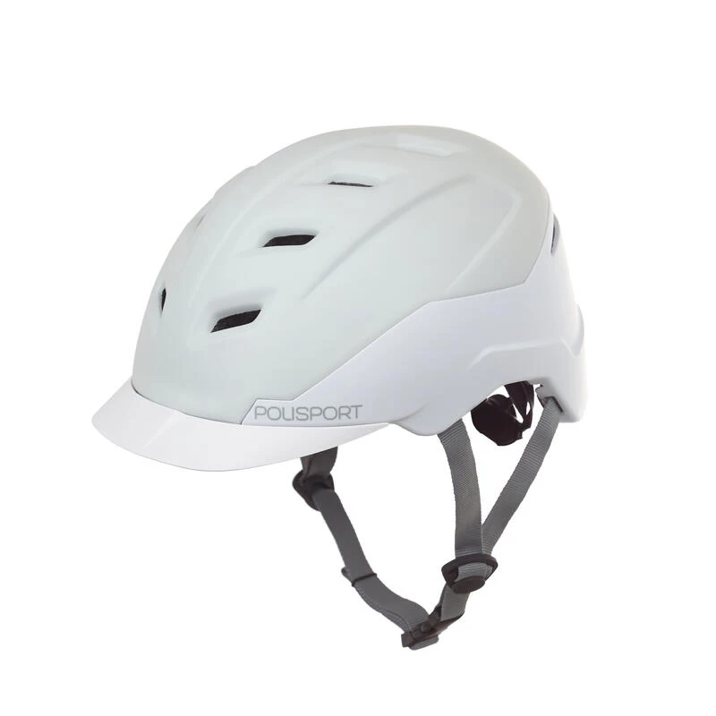 CASQUE DE VILLE POUR VÉLOS ÉLECTRIQUES E-CITY BLANC 3 CASQUE DE VILLE POUR VÉLOS ÉLECTRIQUES E-CITY BLANC