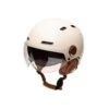 Casque Urbain Jet Cadence Crème Avec Visière -Vélotaf Magasin casque urbain jet cadence creme avec visiere