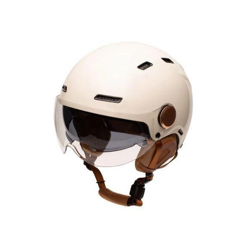 Casque Urbain Jet Cadence Crème Avec Visière 3 Casque Urbain Jet Cadence Crème Avec Visière