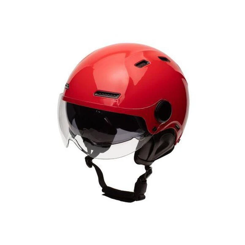 Casque Urbain Jet Cadence Rouge Avec Visière 4 Casque Urbain Jet Cadence Rouge Avec Visière – Image 2