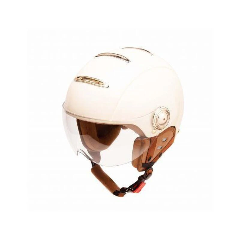 Casque Urbain Jet Tandem Crème Avec Visière 3 Casque Urbain Jet Tandem Crème Avec Visière