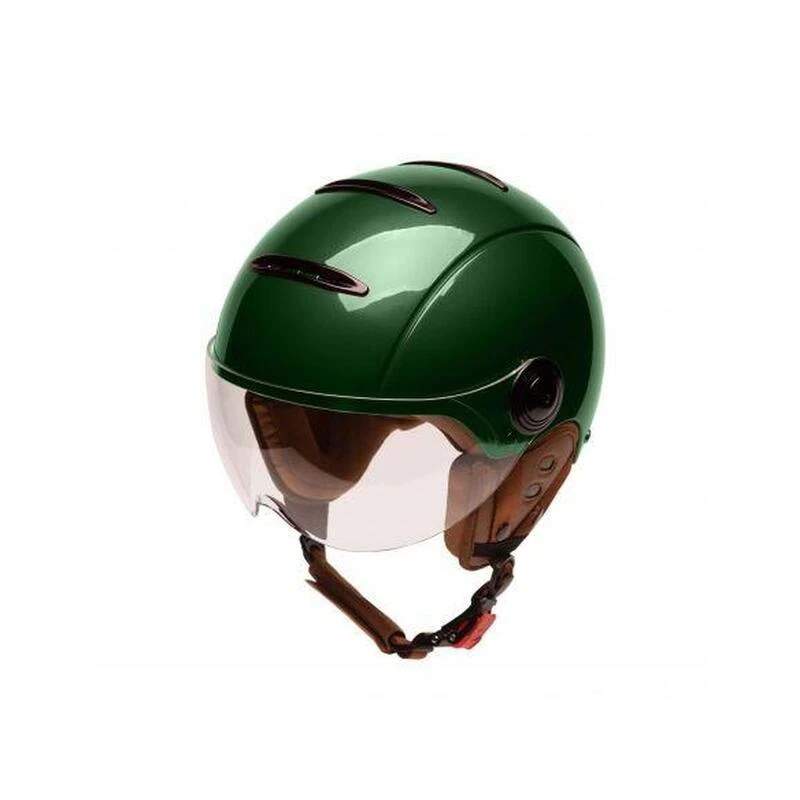 Casque Urbain Jet Tandem Green Avec Visière 3 Casque Urbain Jet Tandem Green Avec Visière
