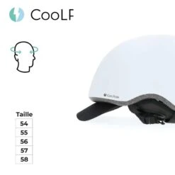 Casque Vélo Adulte 54-58 Cm Multisport Blanc Avec Casquette Amovible Intégrée -Vélotaf Magasin casque velo adulte 54 58 cm multisport blanc avec casquette amovible integree 5