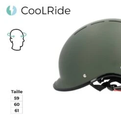 Casque Vélo Adulte 55-58 Cm Multisport Kaki Avec Visère Intégrée -Vélotaf Magasin casque velo adulte 55 58 cm multisport kaki avec visere integree 5