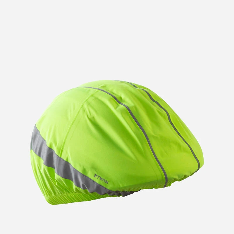 BTWIN COUVRE CASQUE IMPERMEABLE VISIBILITE NUIT ET JOUR 960 JAUNE FLUO 3 BTWIN COUVRE CASQUE IMPERMEABLE VISIBILITE NUIT ET JOUR 960 JAUNE FLUO