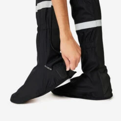 BTWIN Couvre Chaussures Hautes Imperméables Vélo Ville - Noir 11 BTWIN Couvre Chaussures Hautes Imperméables Vélo Ville - Noir -Vélotaf Magasin couvre chaussures hautes impermeables velo ville noir 3