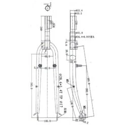 BTWIN Fourche Ville 28 Rigide 1" Vis Noir Elops 3 9 BTWIN Fourche Ville 28 Rigide 1" Vis Noir Elops 3 -Vélotaf Magasin fourche ville 28 rigide 1 vis noir elops 3 3
