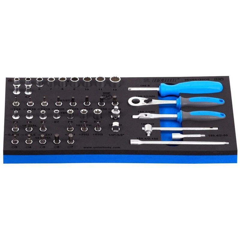 Unior Jeu De Douilles 1/4 - 45 Pcs - 1.2 Kg - 1/3 3 Unior Jeu De Douilles 1/4 - 45 Pcs - 1.2 Kg - 1/3