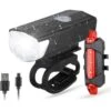 Kit D'éclairage LED Pour Vélo - Feu Avant Et Feu Arrière - 300 & 20 Lumens -Vélotaf Magasin kit declairage led pour velo feu avant et feu arriere 300 and 20 lumens