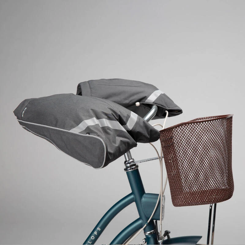 BTWIN MANCHONS EN TISSU CHAUD ET IMPERMEABLE AMOVIBLES VELO VILLE 940 GRIS 7 BTWIN MANCHONS EN TISSU CHAUD ET IMPERMEABLE AMOVIBLES VELO VILLE 940 GRIS – Image 5