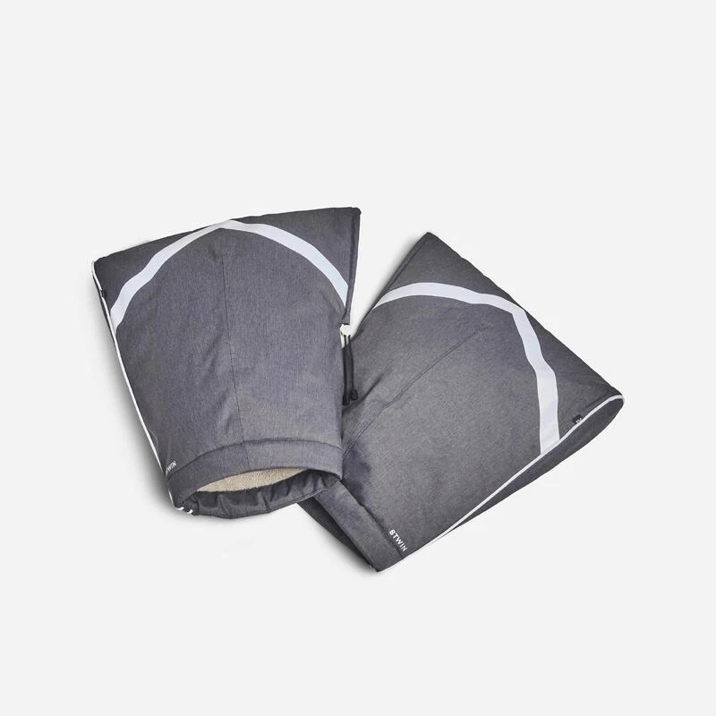 BTWIN MANCHONS EN TISSU CHAUD ET IMPERMEABLE AMOVIBLES VELO VILLE 940 GRIS 3 BTWIN MANCHONS EN TISSU CHAUD ET IMPERMEABLE AMOVIBLES VELO VILLE 940 GRIS