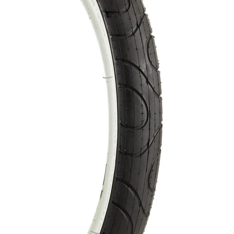 BTWIN Pneu Vélo Enfant Tringle Rigide 16X1.75 / ETRTO 47-305 Noir à Flanc Blanc 4 BTWIN Pneu Vélo Enfant Tringle Rigide 16X1.75 / ETRTO 47-305 Noir à Flanc Blanc – Image 2