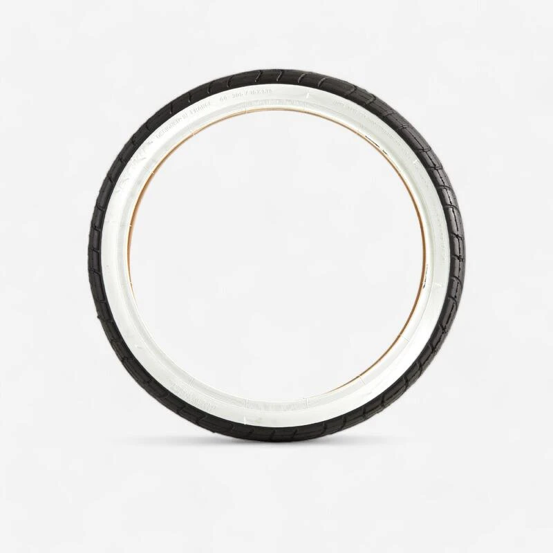 BTWIN Pneu Vélo Enfant Tringle Rigide 16X1.75 / ETRTO 47-305 Noir à Flanc Blanc 3 BTWIN Pneu Vélo Enfant Tringle Rigide 16X1.75 / ETRTO 47-305 Noir à Flanc Blanc