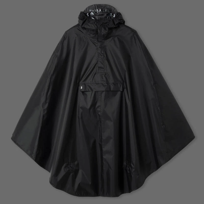 BTWIN PONCHO PLUIE VELO VILLE 100 NOIR 11 BTWIN PONCHO PLUIE VELO VILLE 100 NOIR – Image 9