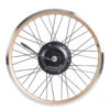 Roue Vélo Pliant Arrière 20 Pouces Moteur Hoptown 500 Or -Vélotaf Magasin roue velo pliant arriere 20 pouces moteur hoptown 500 or