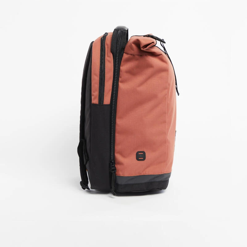 BTWIN SAC A DOS VELO POUR PORTE-BAGAGES DOUBLE 27 LITRES SEPIA 6 BTWIN SAC A DOS VELO POUR PORTE-BAGAGES DOUBLE 27 LITRES SEPIA – Image 4