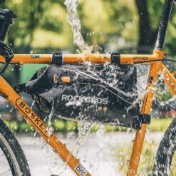 ROCKBROS Sacoche Cadre Vélo Imperméable Pratique Sac Guidon Vtt Tube 3,5L Haute Qualité -Vélotaf Magasin sacoche cadre velo impermeable pratique sac guidon vtt tube 35l haute qualite 3