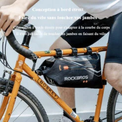 ROCKBROS Sacoche Cadre Vélo Imperméable Pratique Sac Guidon Vtt Tube 3,5L Haute Qualité -Vélotaf Magasin sacoche cadre velo impermeable pratique sac guidon vtt tube 35l haute qualite 6