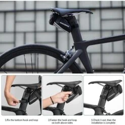 ROCKBROS Sacoche De Selle C28 Nylon Noir 10 ROCKBROS Sacoche De Selle C28 Nylon Noir -Vélotaf Magasin sacoche de selle c28 nylon noir 3