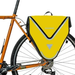 ROCKBROS Sacoche De Vélo Arrière Porte-Bagage Étanche Sac De Rangement VTT 20 L Jaune