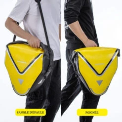 ROCKBROS Sacoche De Vélo Arrière Porte-Bagage Étanche Sac De Rangement VTT 20 L Jaune -Vélotaf Magasin sacoche de velo arriere porte bagage etanche sac de rangement vtt 20 l jaune 6