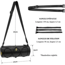 ROCKBROS Sacoche De Vélo/VTT/VTC Cadre Sac De Guidon Vélo 2,4L Sac à Bandoulière Noir -Vélotaf Magasin sacoche de velovttvtc cadre sac de guidon velo 24l sac a bandouliere noir 3