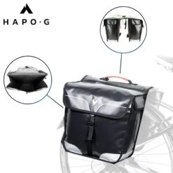 Sacoche Vélo Porte Bagage étanche 32L Noir - Vélo électrique, VTT, VTC - HAPO-G 14 Sacoche Vélo Porte Bagage étanche 32L Noir - Vélo électrique, VTT, VTC - HAPO-G -Vélotaf Magasin sacoche velo porte bagage etanche 32l noir velo electrique vtt vtc hapo g 5