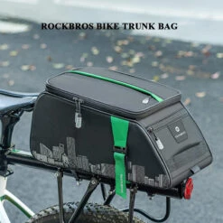 ROCKBROS Sacoche Vélo Porte-bagages Arrière Étanche Sac De Siège Housse De Pluie Noir 4L -Vélotaf Magasin sacoche velo porte bagages arriere etanche sac de siege housse de pluie noir 4l 1