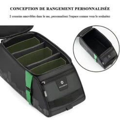ROCKBROS Sacoche Vélo Porte-bagages Arrière Étanche Sac De Siège Housse De Pluie Noir 4L -Vélotaf Magasin sacoche velo porte bagages arriere etanche sac de siege housse de pluie noir 4l 2