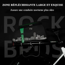 ROCKBROS Sacoche Vélo Porte-bagages Arrière Étanche Sac De Siège Housse De Pluie Noir 4L -Vélotaf Magasin sacoche velo porte bagages arriere etanche sac de siege housse de pluie noir 4l 3