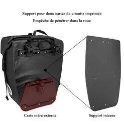 ROCKBROS Sacoche Vélo Porte Bagages Multifonctionnel Sac De Siège De Vélo Étanche 20-27L -Vélotaf Magasin sacoche velo porte bagages multifonctionnel sac de siege de velo etanche 20 27l 4
