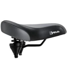 Selle De Vélo Hommes/Femmes Comfort Cruiser - Noir Gris -Vélotaf Magasin selle de velo hommesfemmes comfort cruiser noir gris 1
