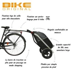 Shopping Trailer BIKE ORIGINAL -Vélotaf Magasin shopping trailer bike original 2