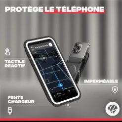 Shapeheart Support Porte Téléphone Pour Fourche De Vélo (Téléphone M) -Vélotaf Magasin support porte telephone pour fourche de velo telephone m 2
