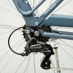 VELO DE VILLE ELOPS 120 à CADRE BAS BLEU -Vélotaf Magasin velo de ville elops 120 a cadre bas bleu 4