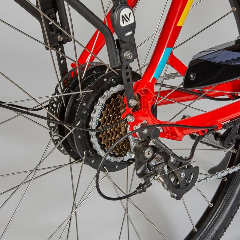 Vélo Ville électrique - NEOMOUV Sinapia Hydraulique - Rouge 7 Vélo Ville électrique - NEOMOUV Sinapia Hydraulique - Rouge – Image 5