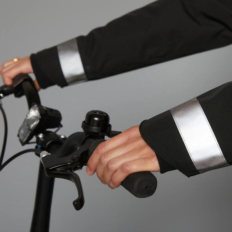 BTWIN VESTE PLUIE CHAUDE VELO VILLE VISIBILITE NUIT 540 FEMME NOIR 11 BTWIN VESTE PLUIE CHAUDE VELO VILLE VISIBILITE NUIT 540 FEMME NOIR – Image 9