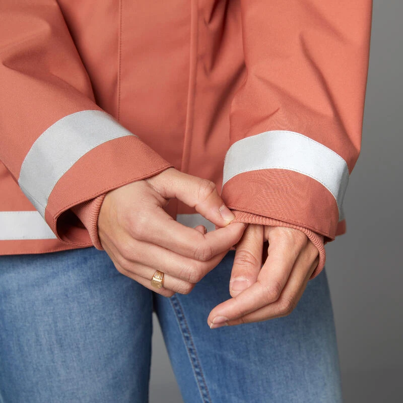 BTWIN VESTE PLUIE CHAUDE VELO VILLE VISIBILITE NUIT 540 FEMME TERRA COTTA 10 BTWIN VESTE PLUIE CHAUDE VELO VILLE VISIBILITE NUIT 540 FEMME TERRA COTTA – Image 8