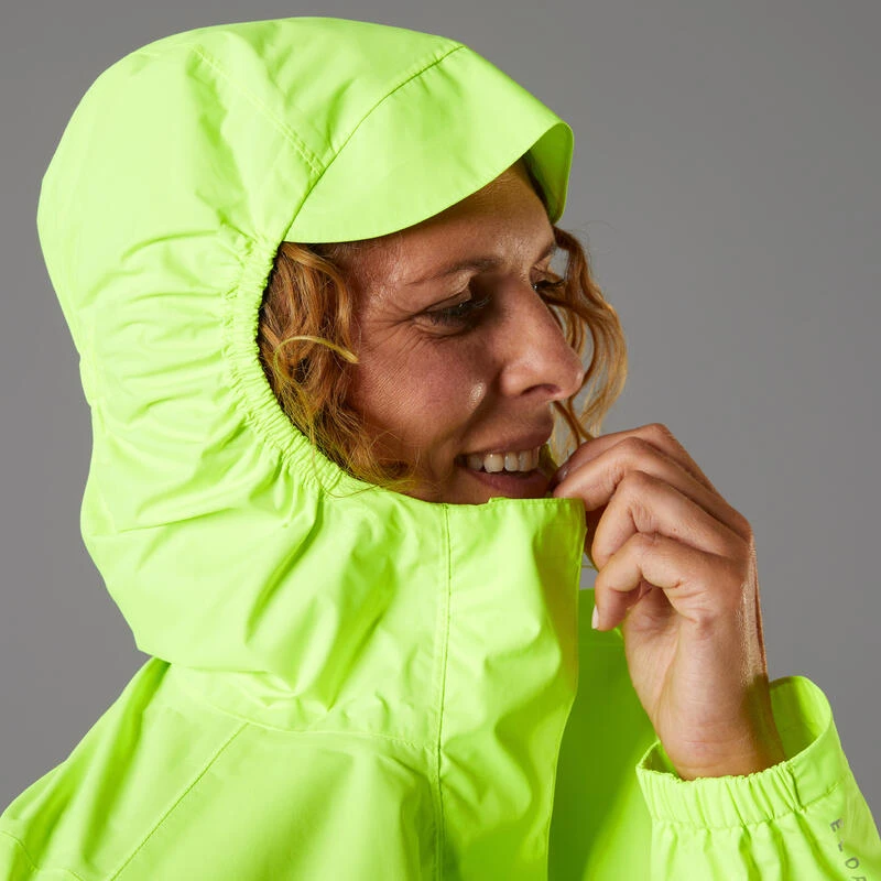 BTWIN VESTE PLUIE VELO VILLE FEMME 120 JAUNE FLUO CERTIFIÉE EPI VISIBILITÉ JOUR 5 BTWIN VESTE PLUIE VELO VILLE FEMME 120 JAUNE FLUO CERTIFIÉE EPI VISIBILITÉ JOUR – Image 3