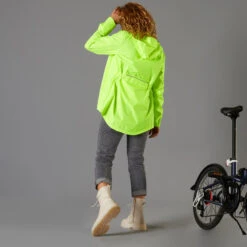 BTWIN VESTE PLUIE VELO VILLE FEMME 120 JAUNE FLUO CERTIFIÉE EPI VISIBILITÉ JOUR 17 BTWIN VESTE PLUIE VELO VILLE FEMME 120 JAUNE FLUO CERTIFIÉE EPI VISIBILITÉ JOUR -Vélotaf Magasin veste pluie velo ville femme 120 jaune fluo certifiee epi visibilite jour 5