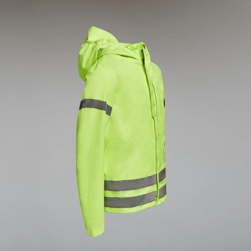 BTWIN VESTE VÉLO 500 ENFANT PLUIE JAUNE HAUTE VISIBILITÉ 4 BTWIN VESTE VÉLO 500 ENFANT PLUIE JAUNE HAUTE VISIBILITÉ – Image 2